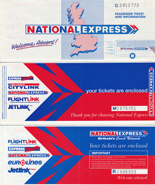 ipernity National Express ticket folder covers by David Slater