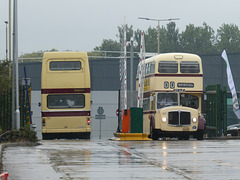 Preserved former Leicester City Transport 301 (GJF 301N) and 217 (217 AJF) - 27 Jul 2019 (P1030272)