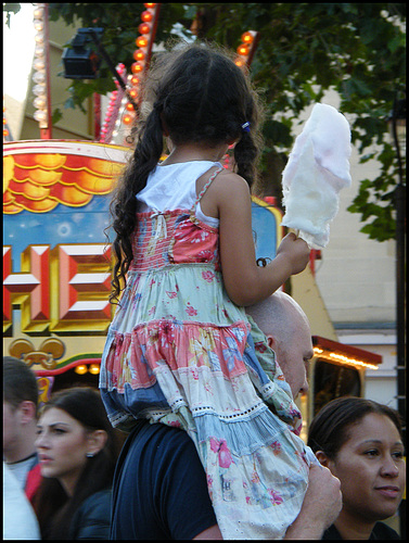 candy floss at the fair