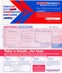 National Express coach ticket and folder (R0304817) – February 2001