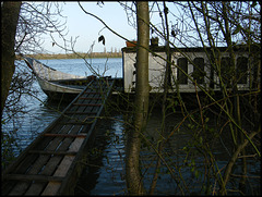old college barge at Medley