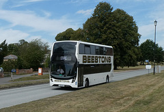 Beestons Coaches YX18 KOH in Long Melford - 31 Aug 2019 (P1040277)