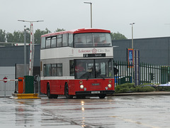 Preserved former Leicester City Bus 100 (C100 UBC) - 27 Jul 2019 (P1030266)