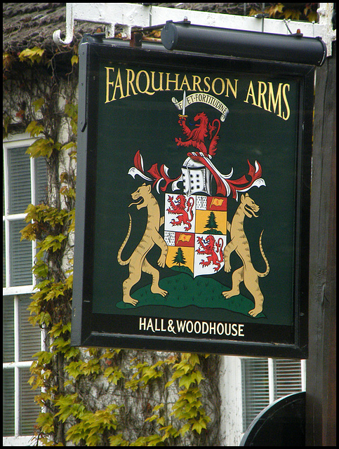 Farquharson Arms sign