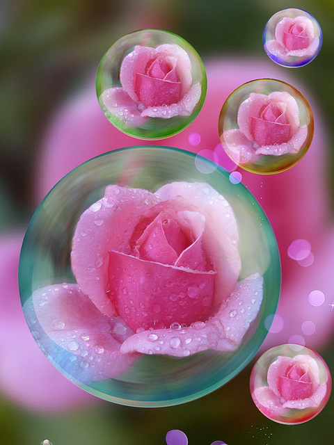 i love roses and  bubbles ◕‿◕｡