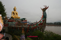 Buddhist Treasure Ship at the Golden Triangle  N Thailand Photo Dec 27 2008