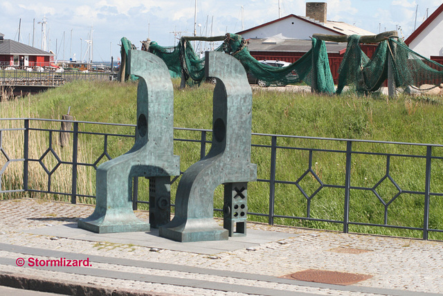 Modern Sculptures beside Søborg Kanal near the harbour 01