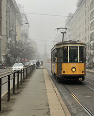 il tram e la nebbia