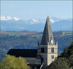 Saint-Hilaire-de-Brens (38) 16 octobre 2019. Vue sur les Alpes.