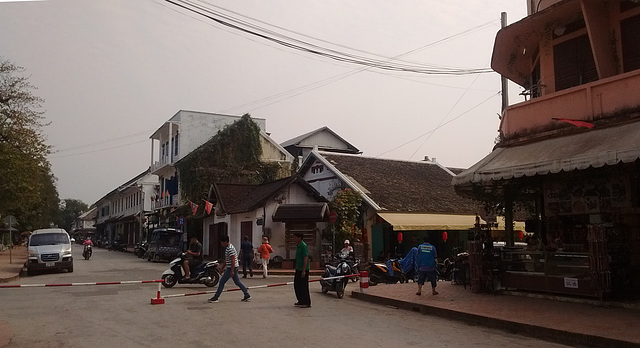 Scène de rue du Laos