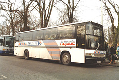 S.U.T. Limited (National Express contractor) A305 XHE in Cambridge – 11 Feb 1989 (81-22)