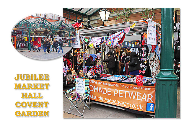 Pet-wear stall Covent Garden - London - 17.2.2016