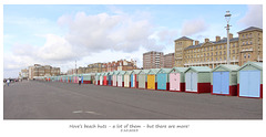 A lot of Hove's beach huts - but not all - 5 10 2023