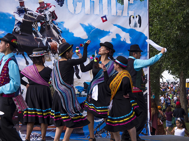 Chileans Dancing in Their New Home Edmonton