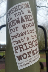 freedom is not a reward...
