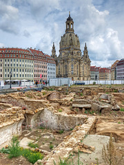 Grabungsstätte an der Frauenkirche