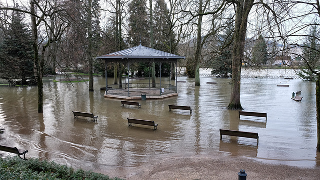 BESANCON: 2018.01.07 Innondation du Doubs due à la tempète Eleanor38