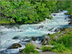 Geiranger : il fiume omonimo con la sua acqua viva