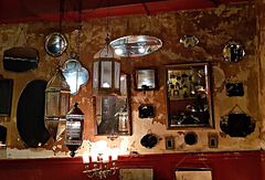 Mirrors in the bar