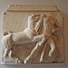 Metope from the Parthenon with a Centaur and a Woman in the Louvre, June 2014