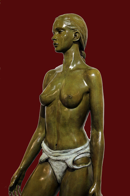 Princesse des cygnes , sculpture en bronze de Bissara