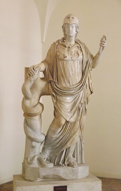 The Ludovisi Athena in the Palazzo Altemps, June 2014