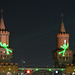 Berlin-leuchtet: Grüne Männchen auf der Oberbaumbrücke