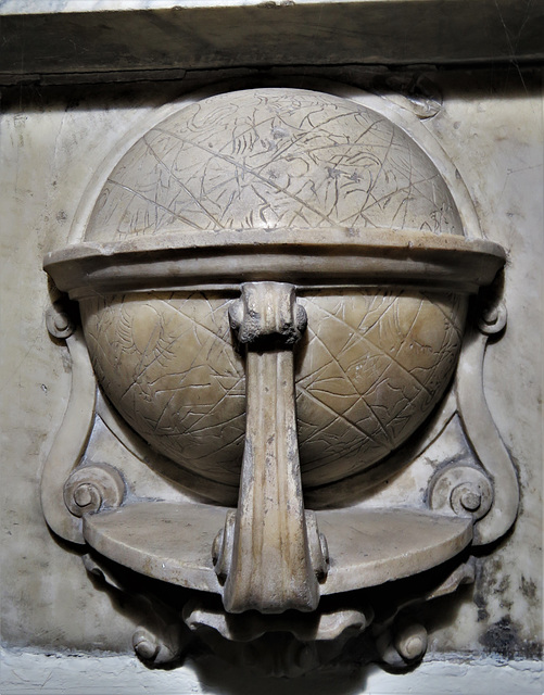 st margaret's church, barking, essex (40)celestial globe on c18 tomb built under the terms of the will of captain john bennett +1717