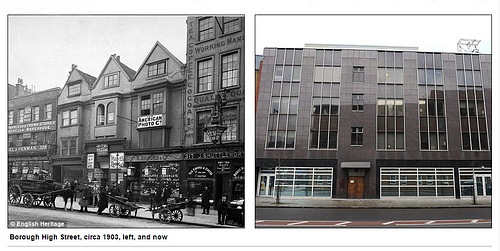 Borough High Street then and now