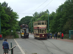 DSCF4145 Newcastle and Sunderland trams at Beamish - 18 Jun 2016