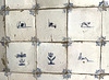 Reject Delft tiles, Gevangenpoort, The Hague
