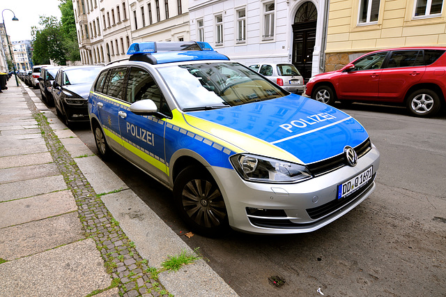 Leipzig 2015 – Volkswagen Golf Variant Polizei