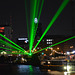 Berlin-leuchtet: Grüne Strahlen für die Oberbaumbrücke.