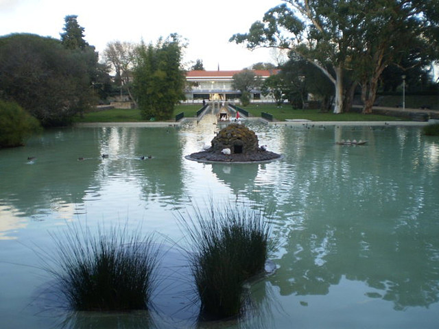 Pond of Montes Claros Garden.