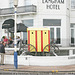 A recreation of a bathing machine Eastbourne 18 8 2010