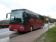 Jan’s Coaches 299 SAE parked near Cambridge Airport - 9 Feb 2024 (P1170286)