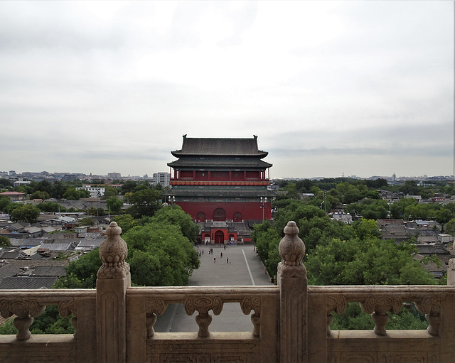 Drum Tower view from Bell Tower