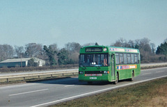 Eastern Counties 659 (NIL 3959) on the A11 near Barton Mills – 13 Feb 1999 (410-13A)