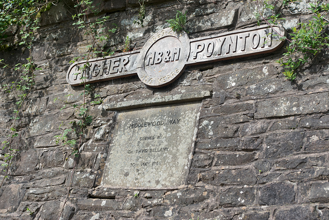 Commemorations at Higher Poynton Station