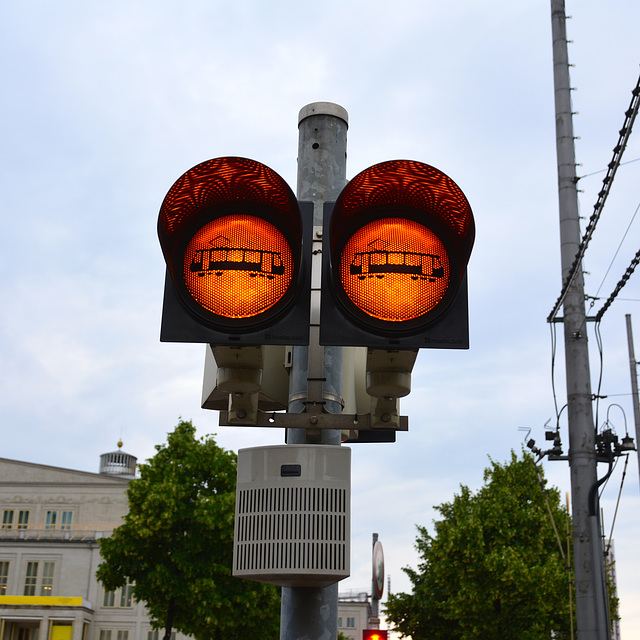 Leipzig 2015 – Tram warning lights