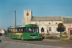 Eastern Counties 659 (NIL 3959) in Tuddenham St. Mary – 13 Feb 1999 (410-15A)