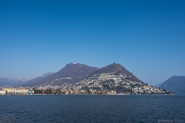 Lugano ... Blick zum Monte Brè ... 5 x P.i.P. (© Buelipix)