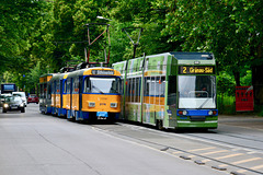 Leipzig 2017 – LVB 2176 and 1123 passing each other