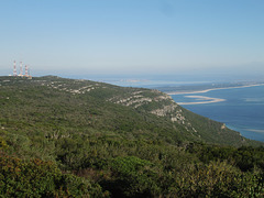 View to Troia Peninsula and River Sado's mouth.