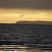 The island of Lundy in beautiful silhouette