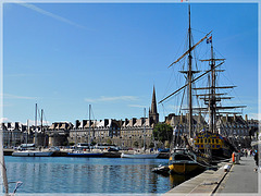 Vue de Saint Malo (35) depuis le quai Duguay-Trouin