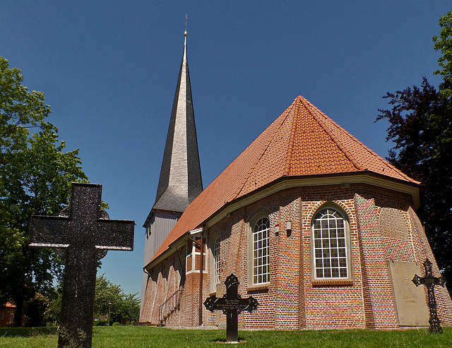 (2) Kirchen im Alten Land: St. Nikolai in Borstel bei Jork