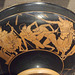 Detail of a Kylix by Onesimos with Wrestlers and Figures in the Boston Museum of Fine Arts, July 2011