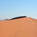 Namibia, The Sossusvlei National Park, The Crest of the Dune of Big Daddy with Tiny Humans on It