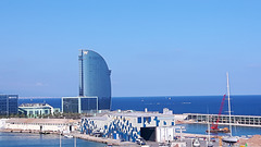 Barcelona harbour area with Hotel W